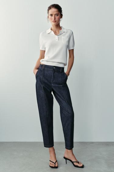 Z1975 CARROT FIT DENIM JEANS - Indigo by Zara