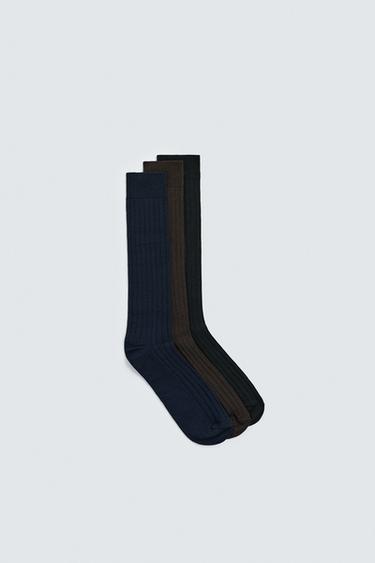 3-PACK OF LONG SOCKS - various by Zara