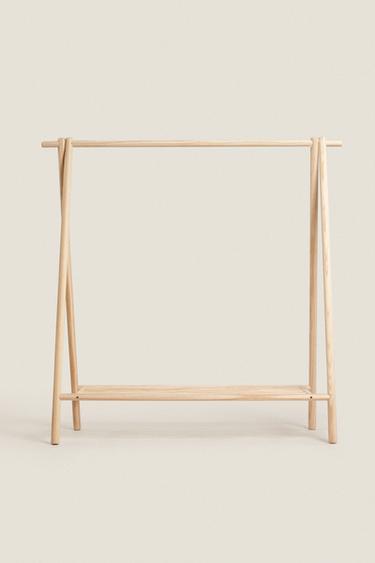 WOODEN CLOTHES RACK - Light beige by Zara - Image 0