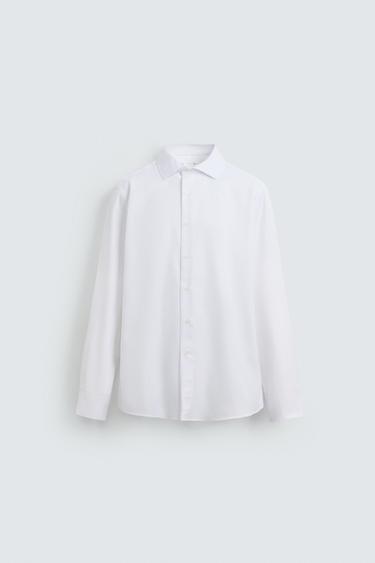 EASY CARE TEXTURED SHIRT - Oyster-white by Zara