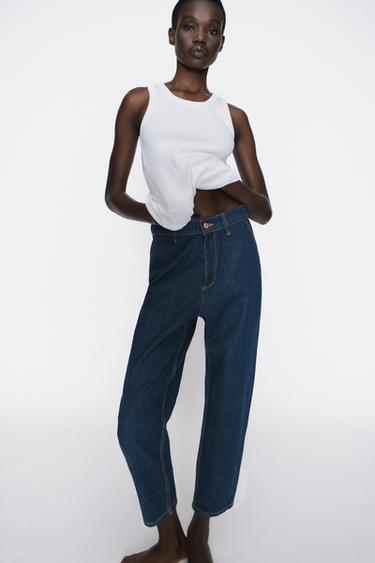 Z1975 MID-RISE CARROT JEANS - Blue by Zara - Image 0