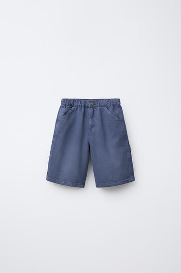 WORKER BERMUDA SHORTS - Blue by Zara - Image 0