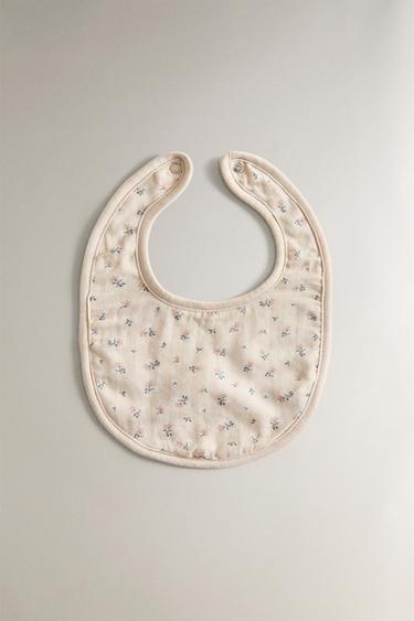 CHILDREN'S MUSLIN TULIP BIB - Light pink by Zara - Image 0