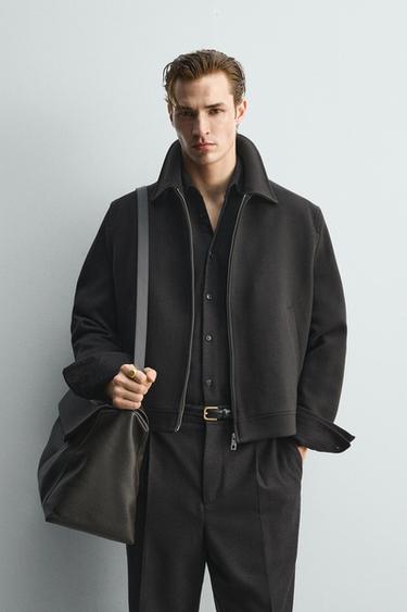 LIMITED EDITION WOOL BLEND JACKET - Brown by Zara