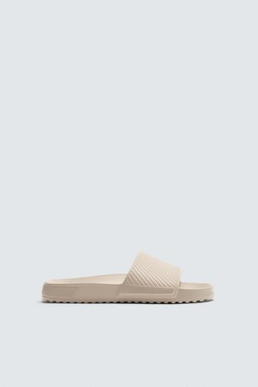 BATH SLIDES - Sand Brown by Zara