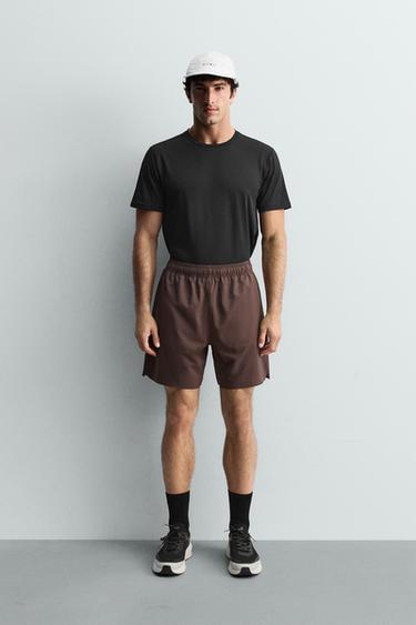 9" TRAINING SHORTS - Brown by Zara