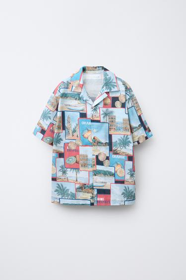 PHOTOGRAPHIC PRINT SHIRT - Blue by Zara - Image 0