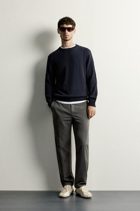 COMFORT TECHNICAL TROUSERS - Dark khaki by Zara - Image 0