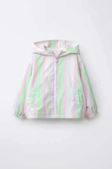 LIGHTWEIGHT STRIPED WATER-REPELLENT RAINCOAT - Multicoloured by Zara