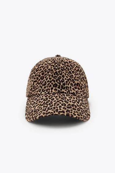 ANIMAL PRINT TWILL CAP - Leopard by Zara