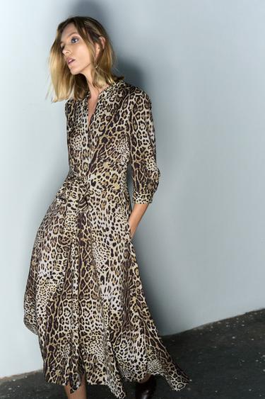 ZW COLLECTION ANIMAL PRINT DRESS - Leopard by Zara