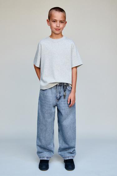 RELAXED BAGGY JEANS - Light blue by Zara