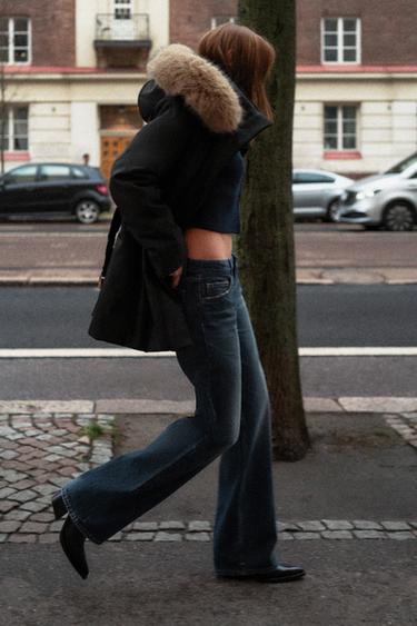 TRF WIDE-LEG LOW-RISE JEANS - Blue by Zara