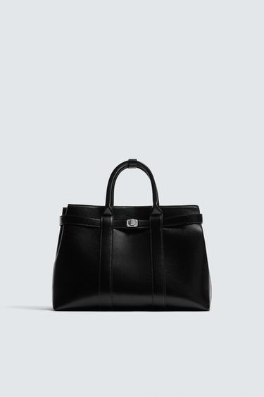 BELTED HANDBAG - Black by Zara