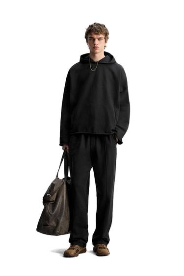 OVERSIZE FIT HOODIE - Anthracite grey by Zara