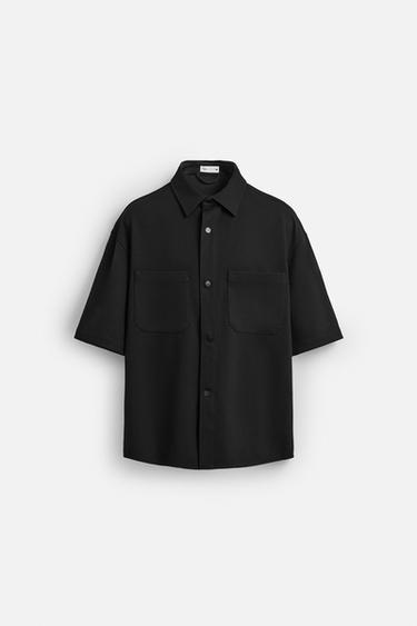 COMFORT OVERSHIRT - Black by Zara