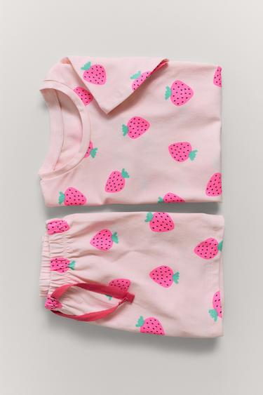 2-6 YEARS / STRAWBERRY PRINT PYJAMAS - Pink by Zara