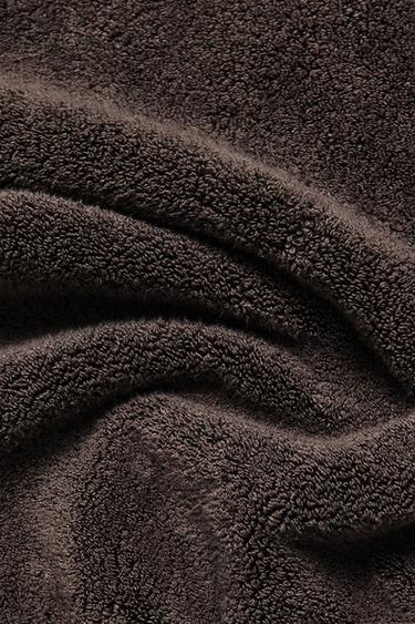 NON-SLIP SOFT TERRY BATH MAT - Dark brown by Zara