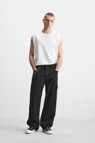 CARPENTER POCKET TROUSERS - Black by Zara - Image 0