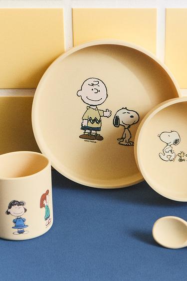 CHILDREN'S PEANUTS™ TABLEWARE SET (SET OF 4) - Light yellow by Zara