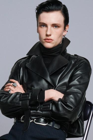 LEATHER JACKET ZW COLLECTION LIMITED EDITION - Black by Zara