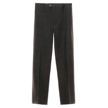 REGULAR FIT FLANNEL TROUSERS - Brown by Zara