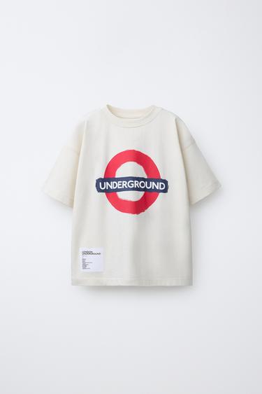 UNDERGROUND LONDON © PRINT T-SHIRT - Ecru by Zara