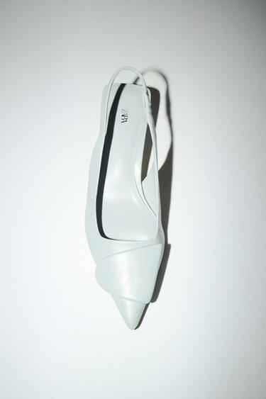 APPLIQUÉ SLINGBACK SHOES - Light Blue by Zara