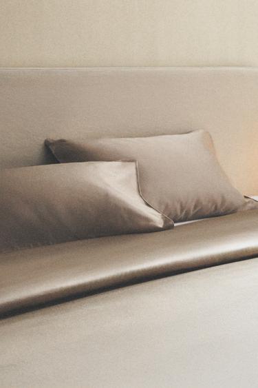SATEEN DUVET COVER (500 THREAD COUNT) - Taupe grey by Zara