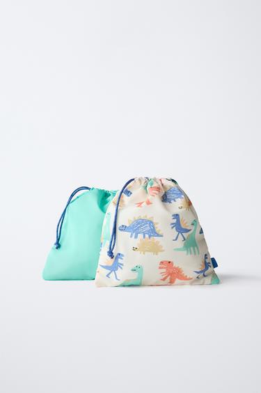 PACK OF DINOSAUR TRAVEL BAGS - Blue by Zara - Image 0