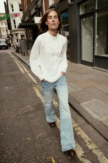FLORAL EMBROIDERED BLOUSE - White by Zara