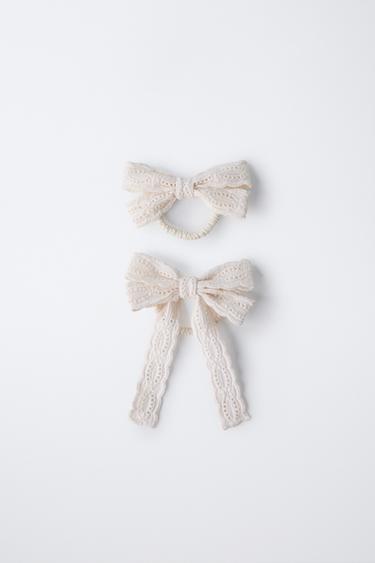 2-PACK OF CUT-OUT BOW SCRUNCHIES - Multicoloured by Zara - Image 0