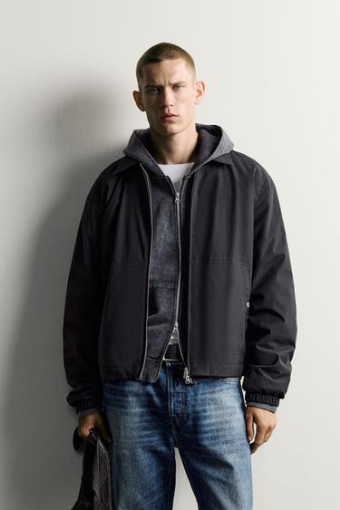 WATER-REPELLENT TECHNICAL JACKET - Black by Zara