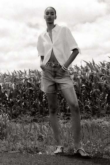 RAMIE TIE SHORT SLEEVE SHIRT - White by Zara