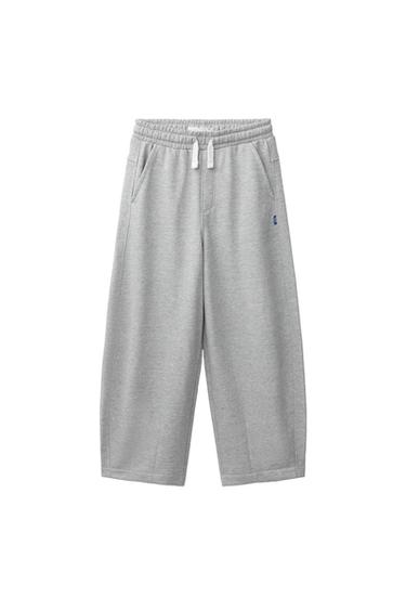 BARREL PLUSH TROUSERS - Grey marl by Zara