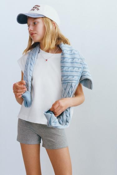 TWO-PACK OF SHORT LEGGINGS - Navy blue by Zara