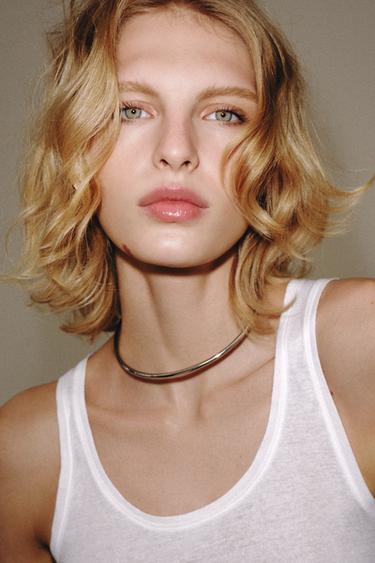 METAL CHOKER NECKLACE - Silver by Zara