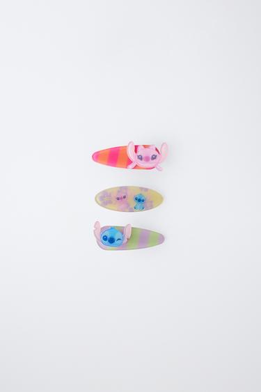 THREE-PACK OF LILO & STITCH © DISNEY STRIPED CLIPS - Pink by Zara