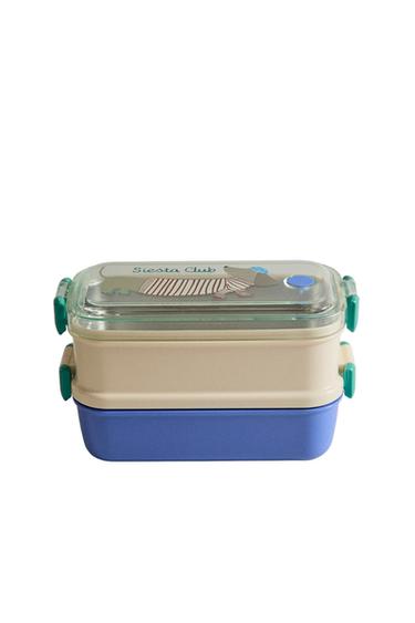 CHILDREN'S DOUBLE DOGGY LUNCH BOX - Multicoloured by Zara