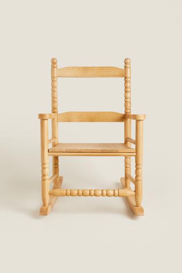 WOODEN ROCKING CHAIR - Light beige by Zara
