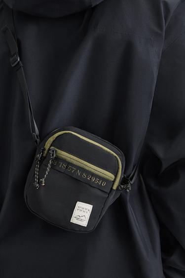 CONTRAST TECHNICAL CROSSBODY BAG - Black by Zara - Image 0