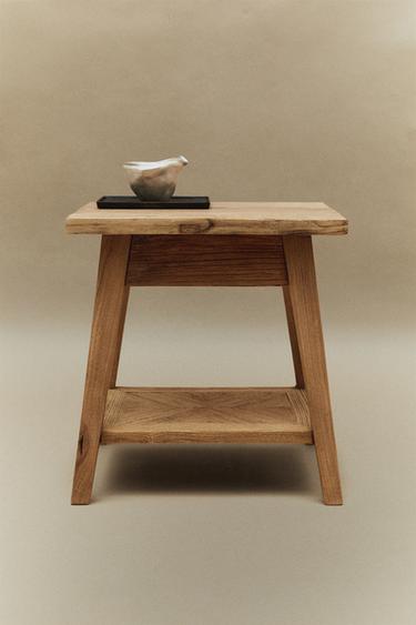LITTLE WOODEN TABLE - Light beige by Zara