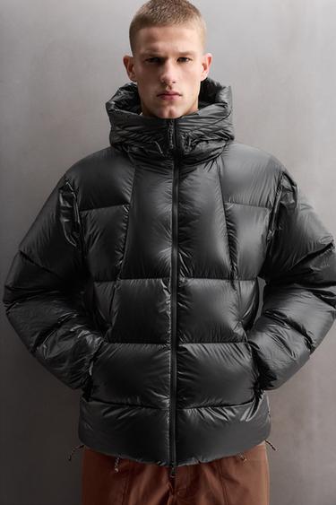 100% DOWN PUFFER JACKET - Black by Zara