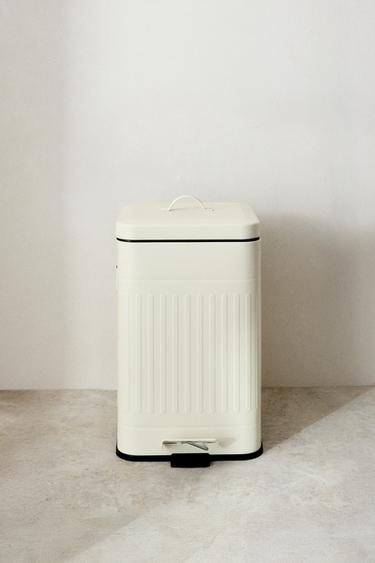 SMALL KITCHEN BIN - Cream by Zara
