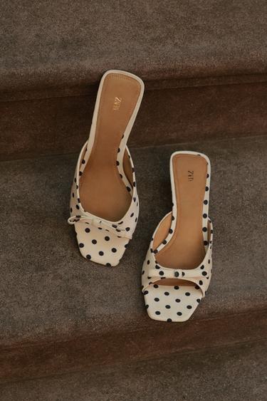 POLKA DOT MULE WITH BOW - Multicoloured by Zara