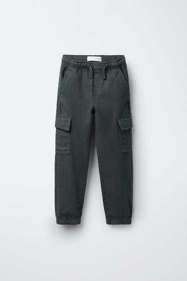 SOFT CARGO JOGGERS - Blue / Steel by Zara