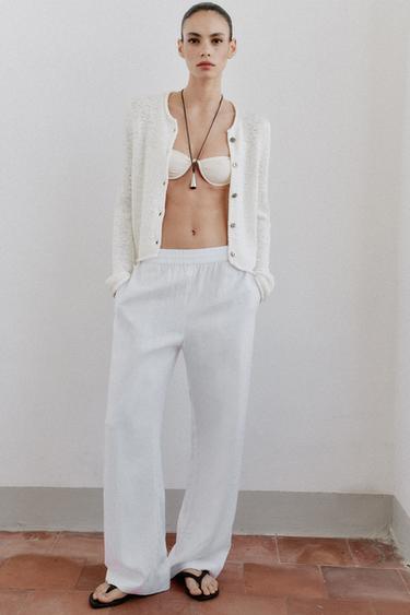 THICK KNIT CARDIGAN - Ecru by Zara