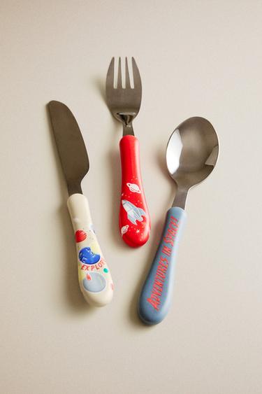 CHILDREN'S SPACE CUTLERY SET - Multicoloured by Zara