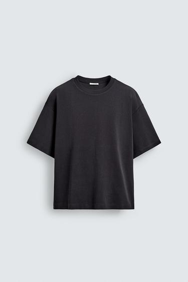 RELAXED FIT RIBBED SWEATSHIRT - Blue by Zara