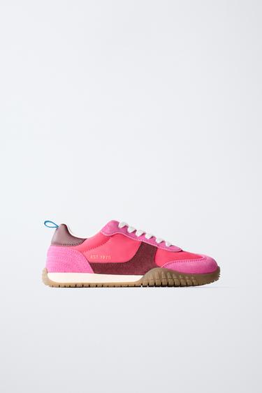 CONTRAST TRAINERS - Fuchsia by Zara - Image 0